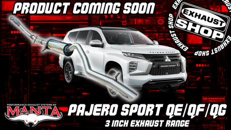(NEW) Manta Mitsubishi Pajero Sport QE/QF/QG 2015–2024 3" Exhaust Systems - Coming Soon