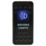 Jaylec - Switch Rocker On Off 12/24 Volts 20 Amps @ 12 Volts Driving Light Symbol Blue