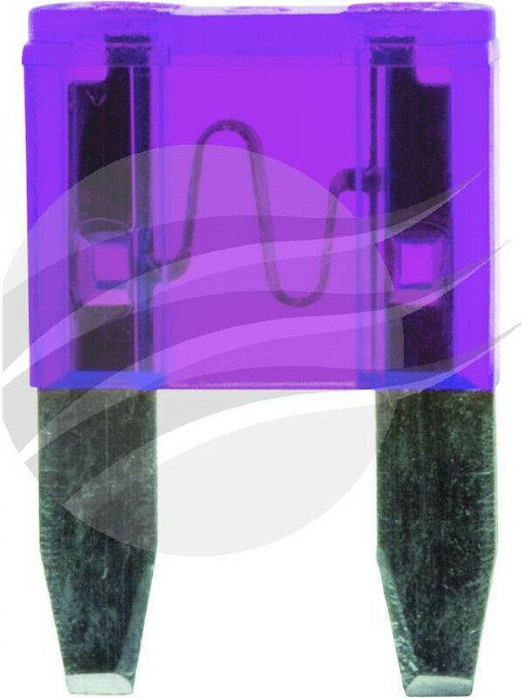 Jaylec - Pack Of 100 Mini Blade Fuse 35 Amps Purple