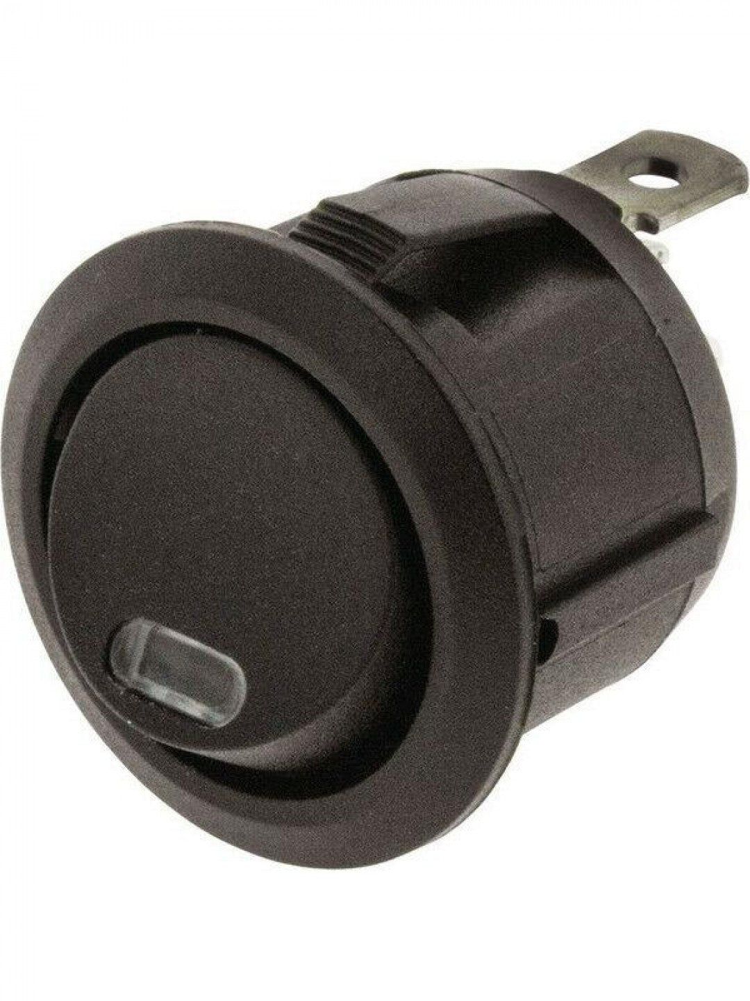 Jaylec - Switch Rocker On/Off Round Red 12/24 Volts 10 Amps @ 12 Volts 5 Amps @24 Volts Mounting