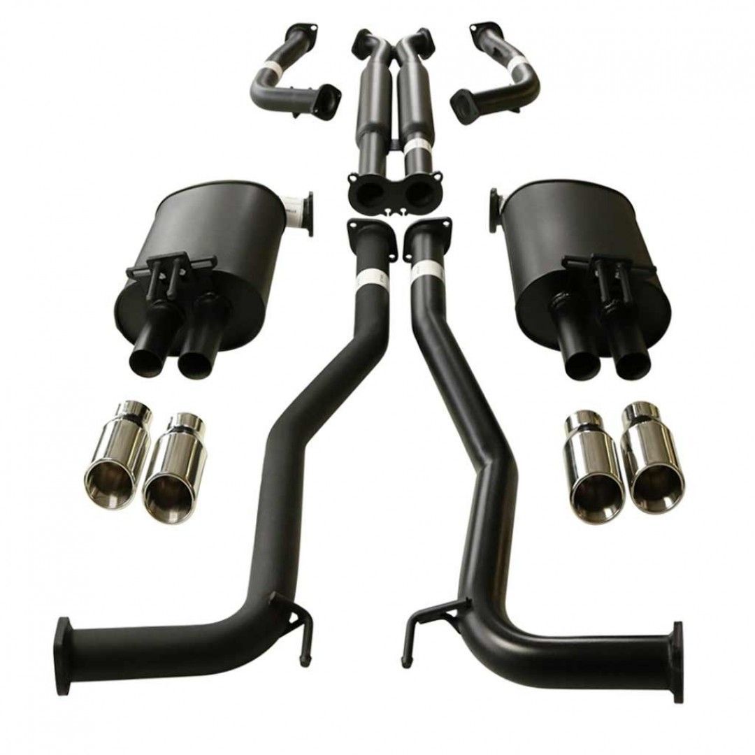 ESA | Twin 2.5" Catback Exhaust HDX Pipe Angle Tips | Holden Commodore VE VF Sedan Wagon | ST180-192HDXA