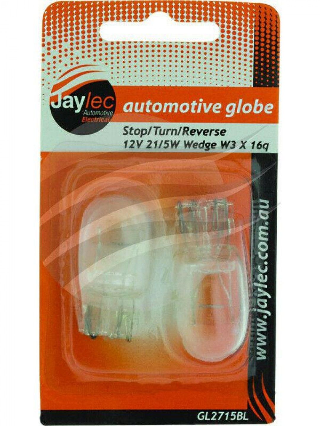 Jaylec - Wedge Globe 12 Volts 21/5 Watt W3X16D-W21/5 Watt Pack Of 2
