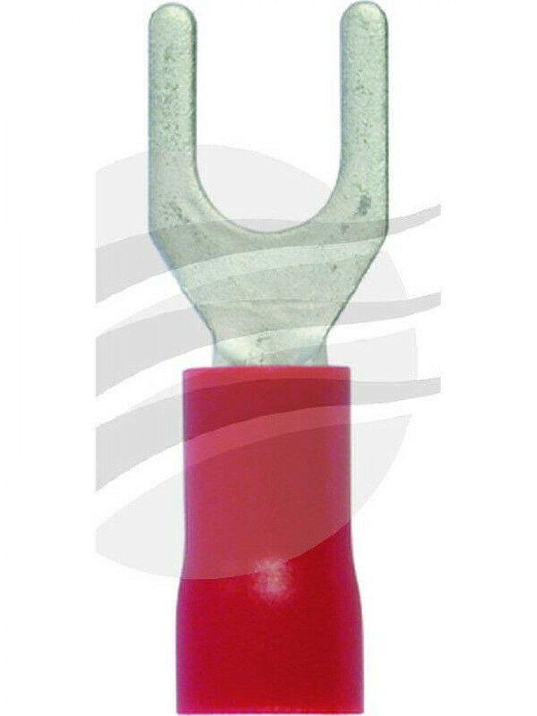 Jaylec - Pack Of 100 Spade Terminal 4mm Insul Pvc Copper Sleeve