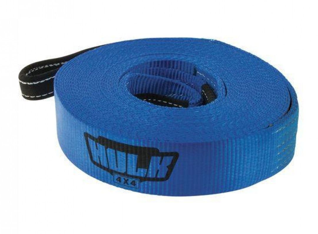 Hulk 4X4 - PREMIUM WINCH EXTENSION STRAP 5000kg 60mm x 18m BLUE