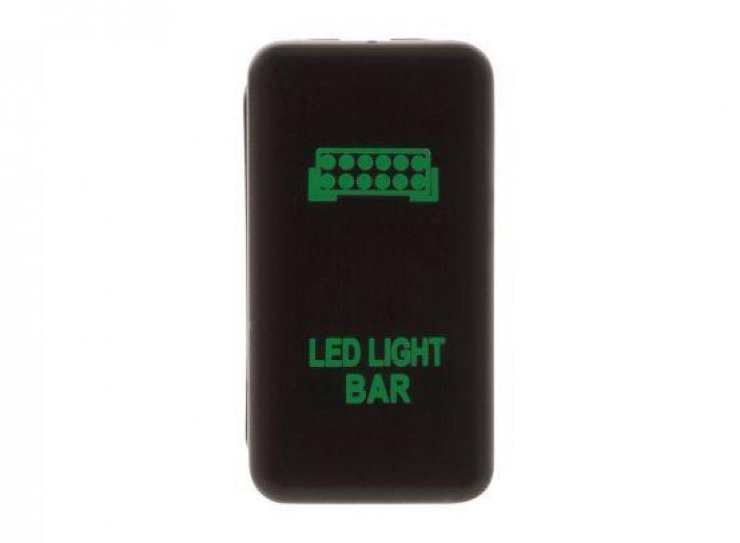 Hulk 4X4 - SWITCH PUSH BUTTON ON / OFF OE RPL 12V LIGHT BAR GREEN