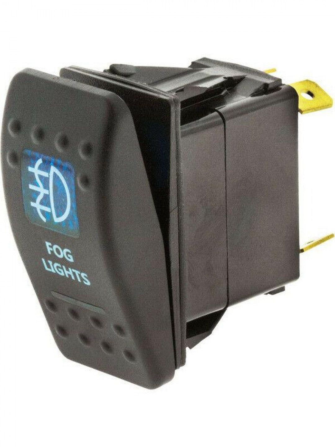Jaylec - Switch Rocker On / Off 12/24 Volts 20 Amps @ 12 Volts Fog Light Symbol Blue