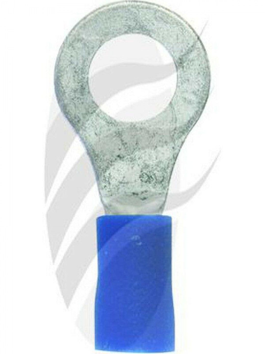 Jaylec - Pack Of 100 Ring Terminal 6mm Blue - Insul Pvc Copper Sleeve Double