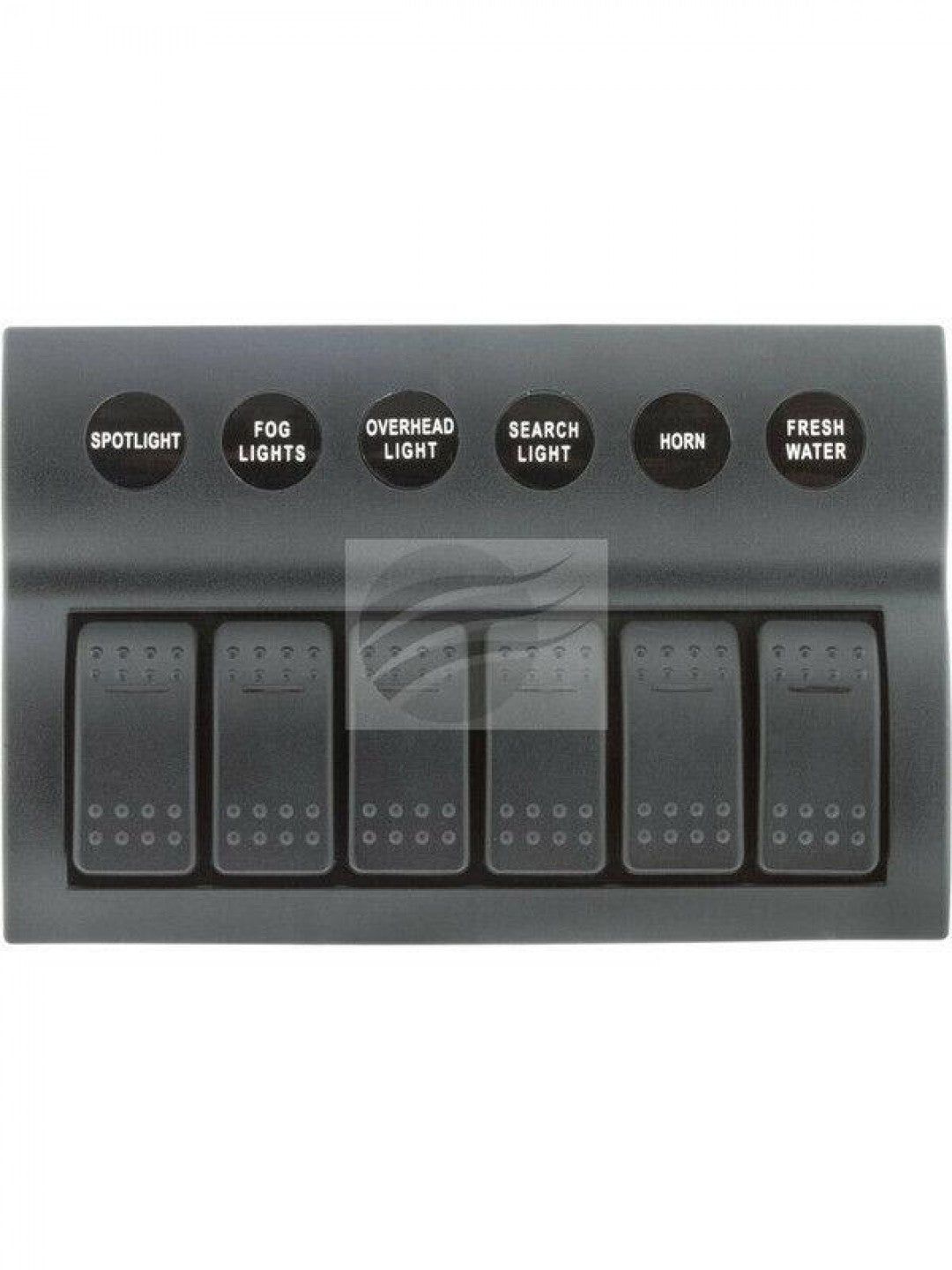 Jaylec - LED Switch Rocker Panel 6 Way 6 X On/Off Prewired Circuit
