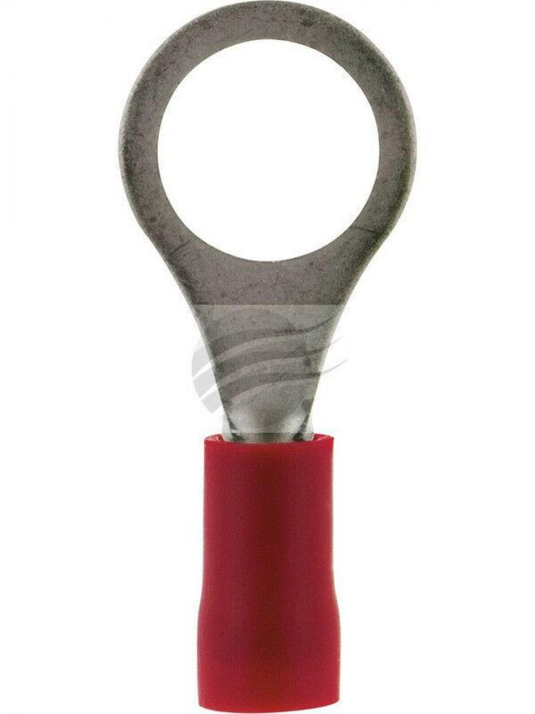 Jaylec - Pack Of 10 Ring Terminal 8mm Insul Pvc Double Crimp Red