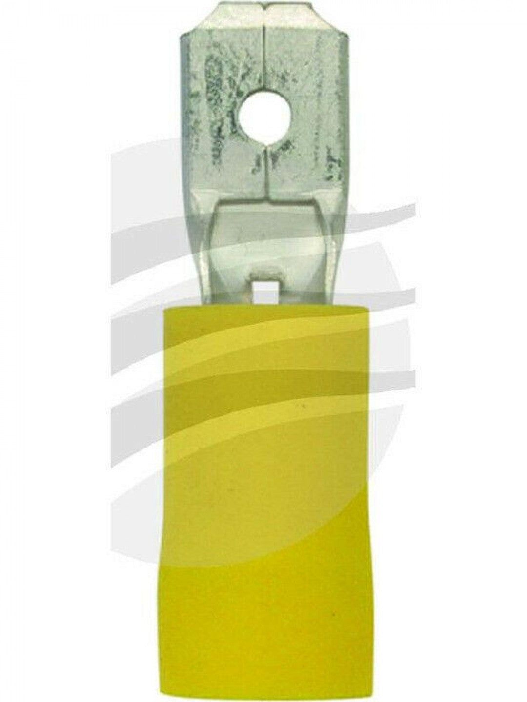 Jaylec - Pack Of 10 Male Blade Terminal 6.3mm Insul Pvc Copper Sleeve