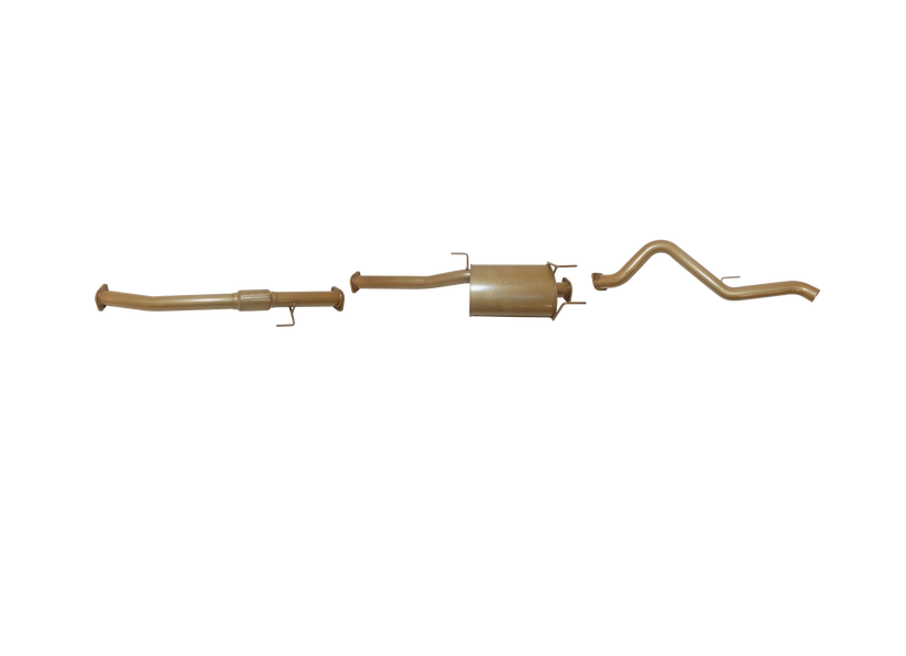 King Brown - Isuzu DMAX 3L TD DPF Back System - Single 3" Kit with Muffler