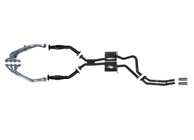 Pacemaker - Holden 2001 - 2005 CV8 Monaro Single Outlet Try-Y Headers 2 1/2 Inch System With Rear Pipe Only