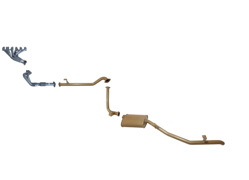 Pacemaker King Brown | 2.5" Exhaust & Headers Kit | Toyota Landcruiser 75 Series Troopy 4.2L Diesel | KB12000-HMX