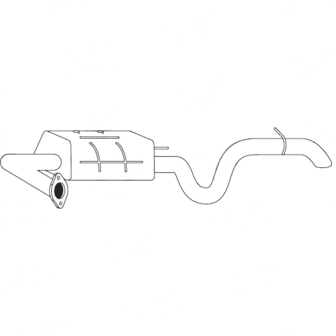 Standard Replacement - Hyundai Elantra HD (2006 - 2011) Sedan (2.0L) Rear Muffl…