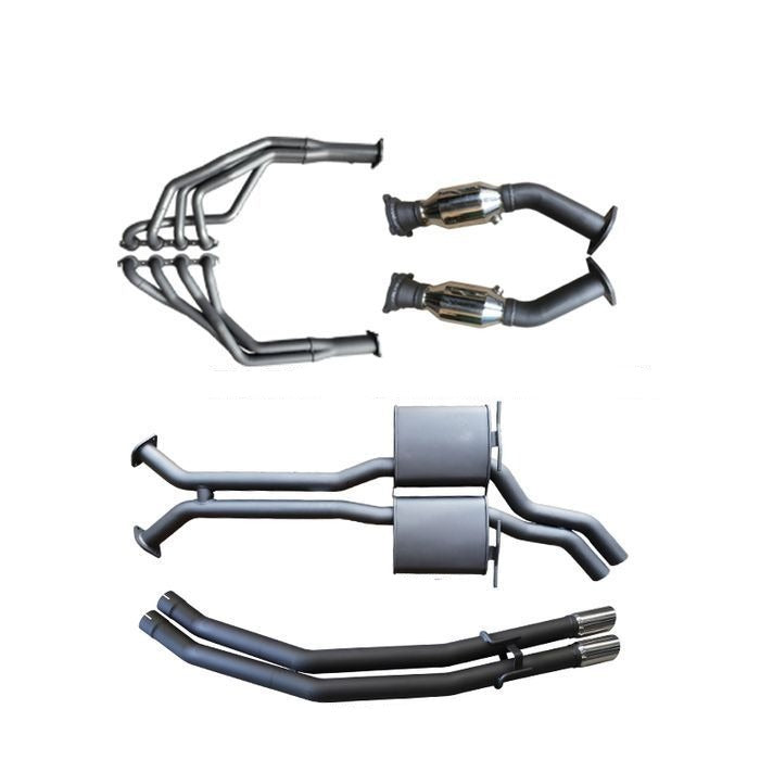 Manta | Twin 2.5″ Full Exhaust System with Extractors Muffler/Tailpipe | Holden Statesman Caprice WK WL 5.7L V8 LWB Sedan 2003–2006