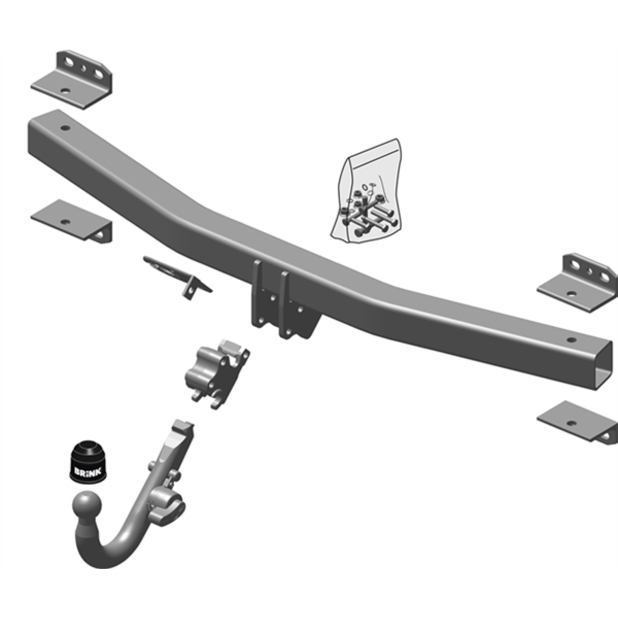 Brink | Detachable European Towbar | VW Touareg 7LA 7L6 7L7 7P5 7P6 2003–2018 | BR-469100