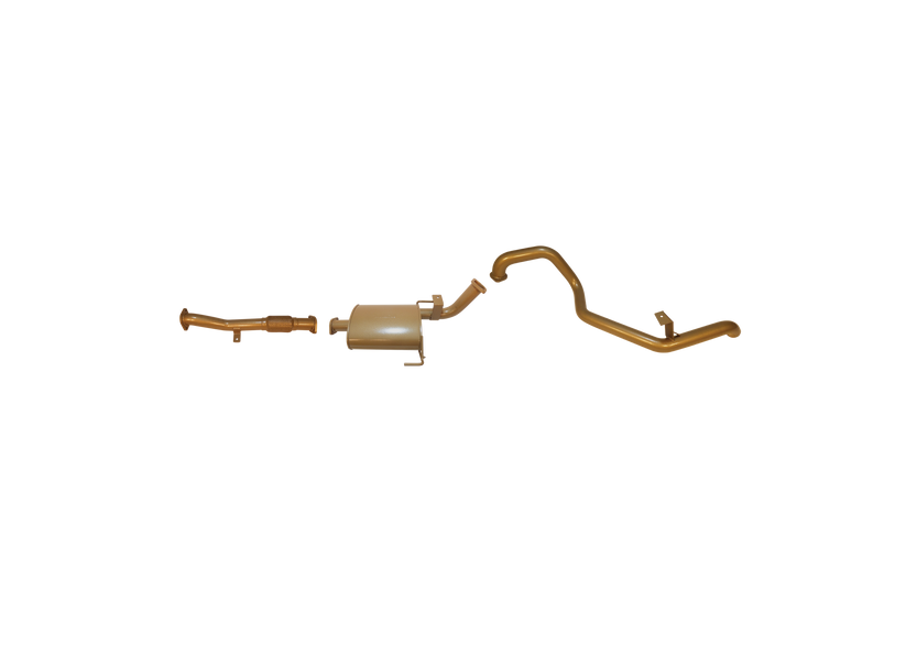 Pacemaker King Brown | Single 2.5" Exhaust System with Muffler | Nissan Patrol GQ SWB 4.2L Diesel | KB9506-XXMX