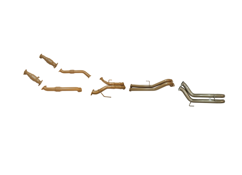 Pacemaker King Brown | Twin 3" Turbo Back Straight Pipe with Cats | Toyota LandCruiser 200 | KB12031-XCXX