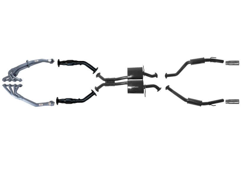 Pacemaker 3" Dual Exhaust System with Tri-Y Headers for Holden VZ Monaro CV8 CV8-Z 5.7L V8 2004–2006 - PP5367-59