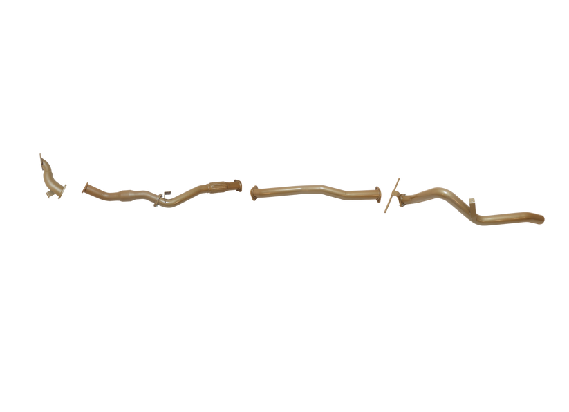 King Brown - Nissan Navara D22 2.5L TD 2007 to 2016 (without DPF/Air Purifier) - Single 3" with CAT and Centre Pipe Only Kit