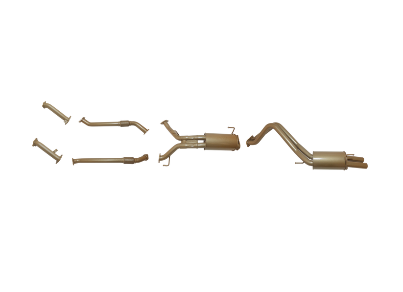 Pacemaker King Brown | Twin 2.5" Turbo Back Exhaust Kit (Muffler & Resonator) | Toyota LandCruiser 200 Series 4.5L V8 TT 2008-9/2015 | KB12030-XXMR