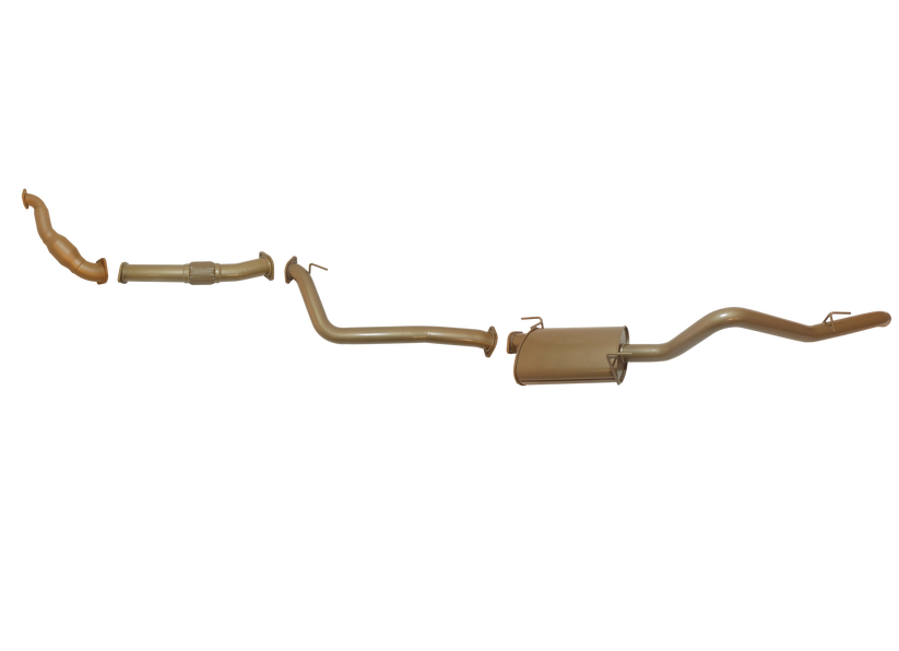 Pacemaker King Brown | Single 3" Turbo Back Exhaust with Cat & Muffler | Isuzu D-MAX 3.0L TD 2008-2010 | KB8500-XCMX