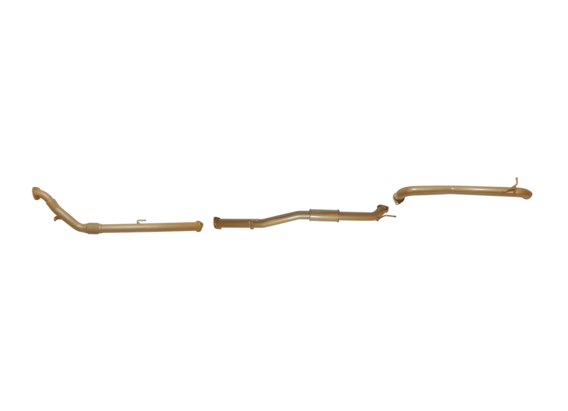 Pacemaker King Brown | Single 3" Turbo Back Exhaust with Centre Resonator | Toyota Hilux 150 Series 3.0L TD | KB12110-XXRX