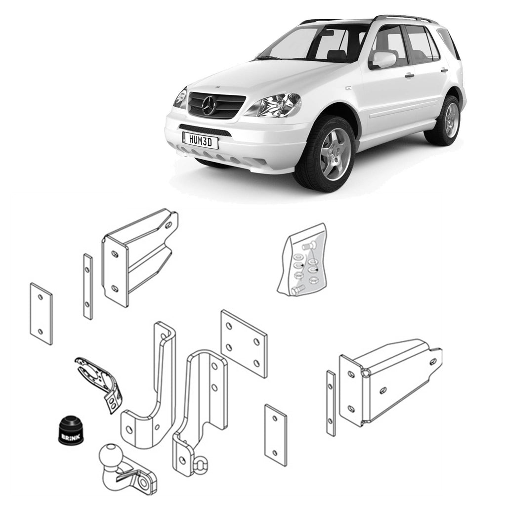 BRINK - MERCEDES-BENZ M-CLASS W163 (1998 - 2005) SUV European Towbar