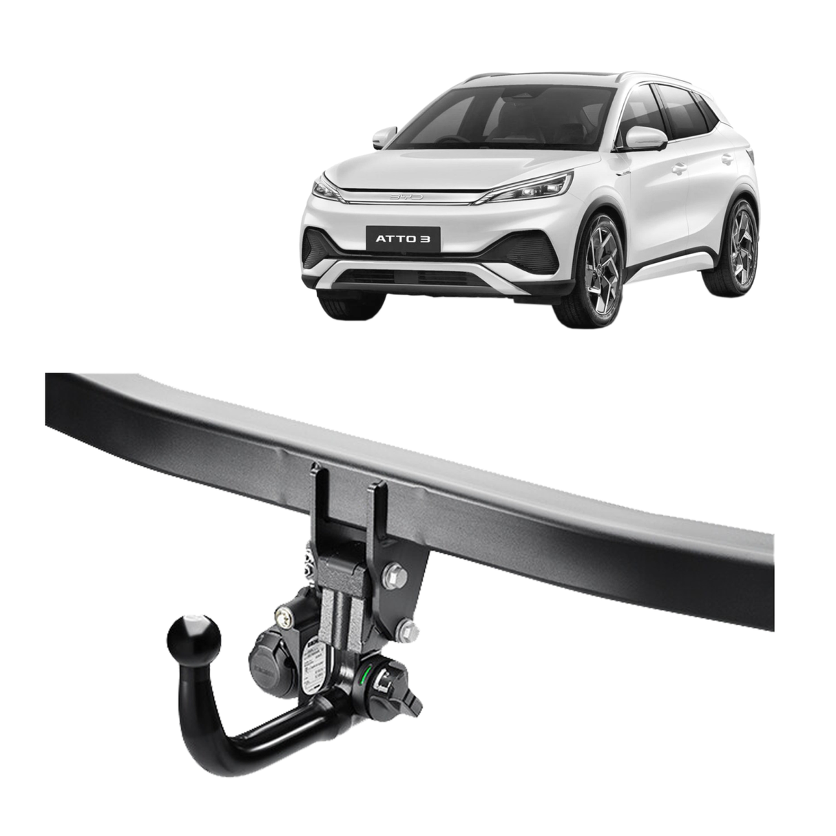Brink | Detachable Towbar & Direct Fit 13-Pin Wiring Kit | BYD Atto 3 EV (2022–On) | BR-4026800-K101