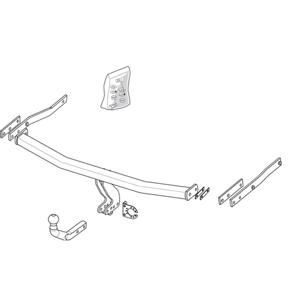 Brink | Fixed European Towbar | Renault Megane & Grand Scenic 2002–On | BR-512500
