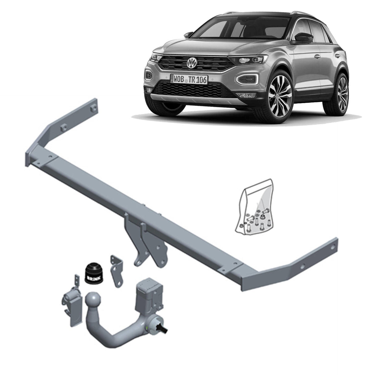 BRINK | Detachable Towbar | VW T-CROSS C11 2018–ON | BR-684400