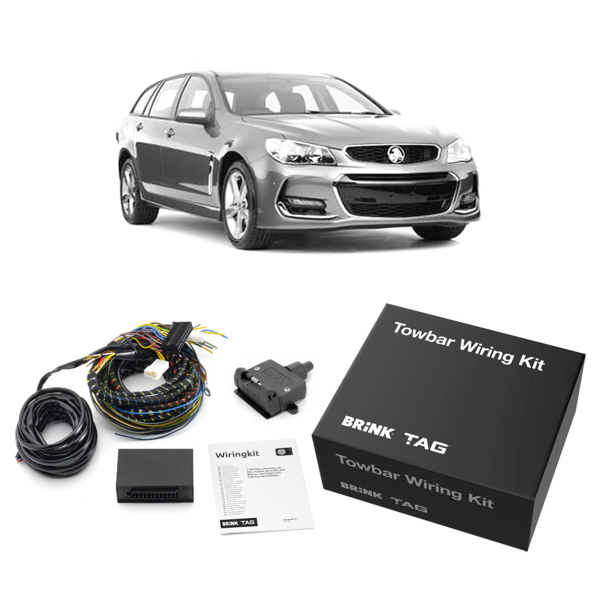TAG | Standard Duty Towbar & Direct Fit Wiring Kit | Commodore VF Wagon 2013–2017 | T2H484-K101