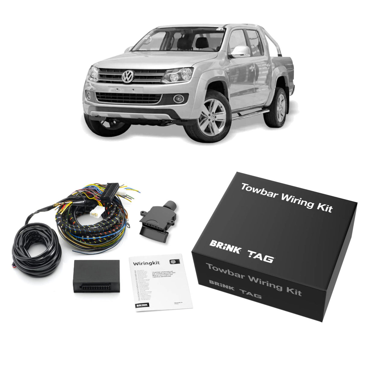 TAG | Heavy Duty Towbar & Direct Fit Wiring Kit (No Step) | VW Amarok 2H Ute 2010–2022 | T4P600-K101