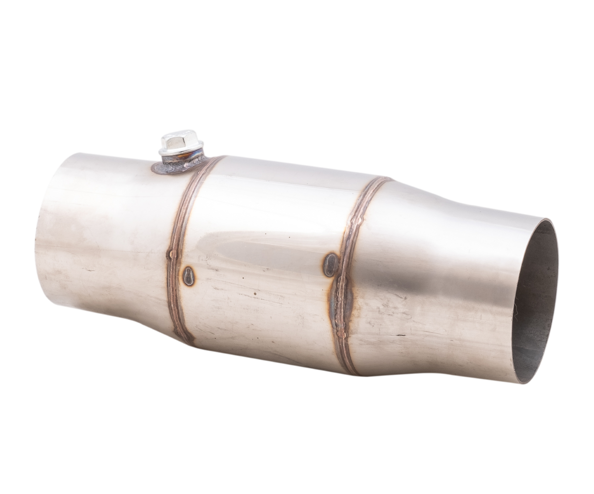 XForce | 3.5" 100 Cell Round Metallic Hi-Flow Cat Converter | O2 Sensor Port | CAT50-350