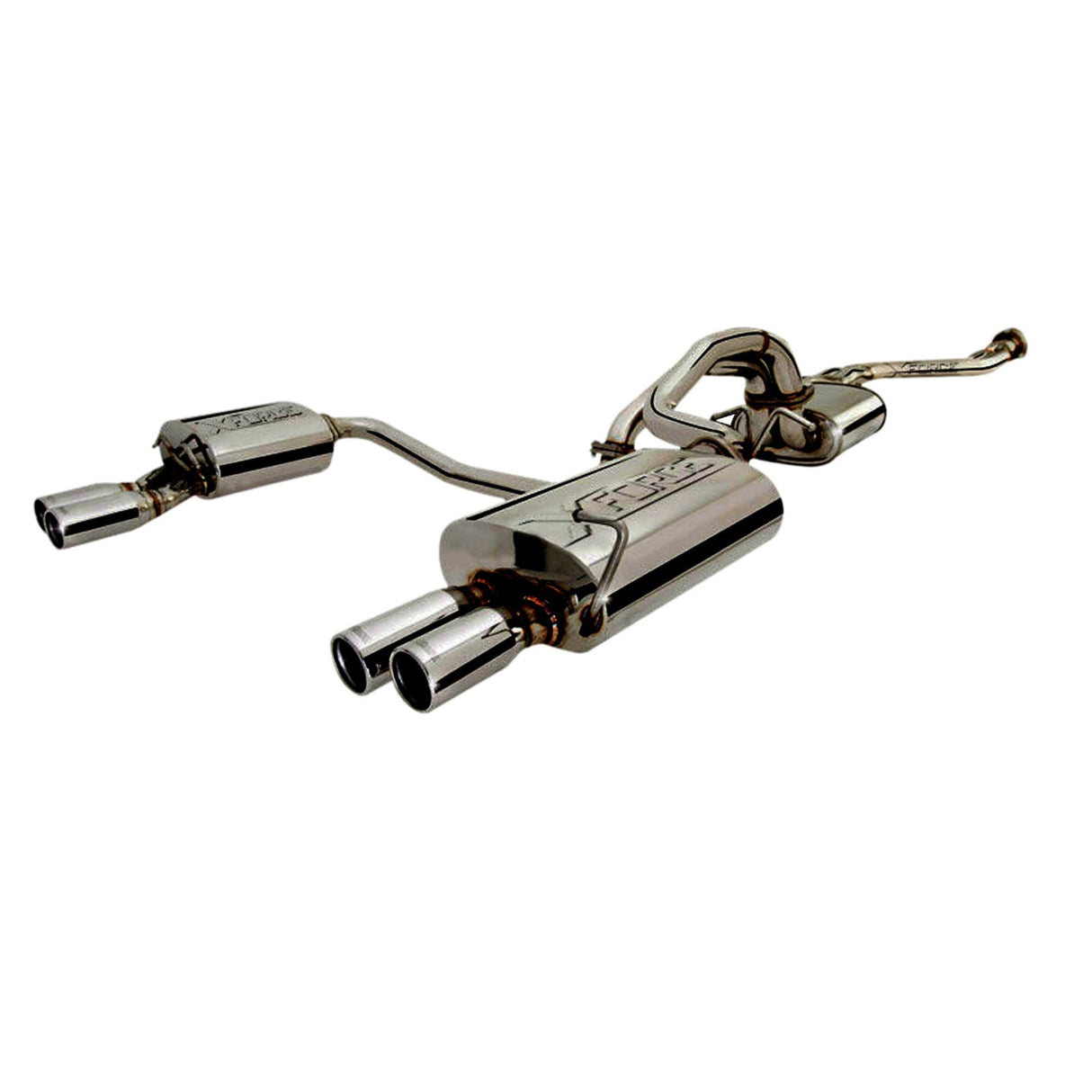 XForce | Twin 2.5" Cat Back Exhaust Quad Out | Ford Falcon FG FGX XR6 Turbo 2008 - 2016 | E4-FG24-OECBS