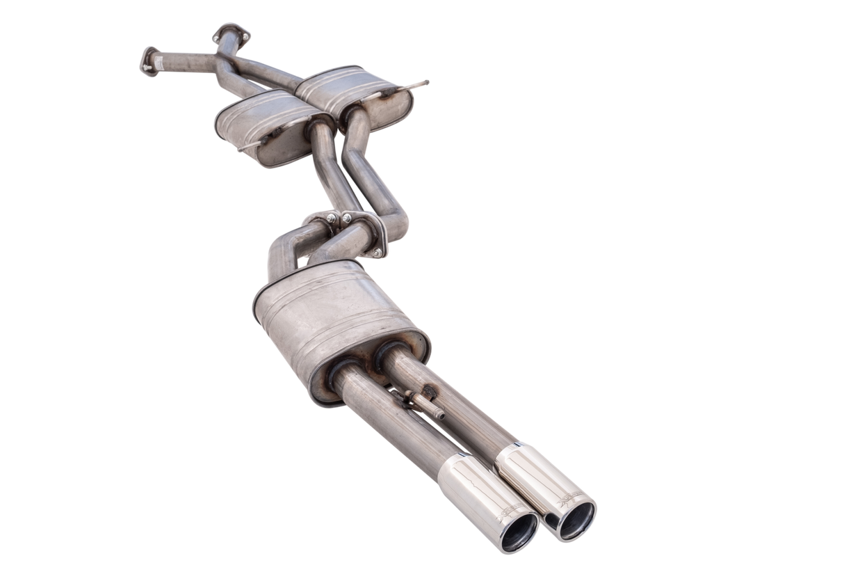 XForce | Twin 2.25" Catback Exhaust | Holden Commodore VU VY VZ V6 Ute 2000–2007 | E4-HV31-CBS