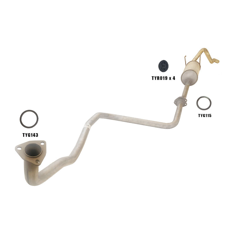 ESA | Standard Engine Back Exhaust | Toyota Hilux 1988 - 1997 | E7654-M7655