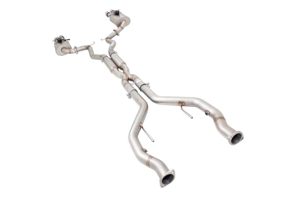 Xforce | Twin 2.5" Varex Valved Cat Back Exhaust | Holden VE VF Commodore V8 Ute 2007–2017 | ES-VF72UTE-VMKCBS
