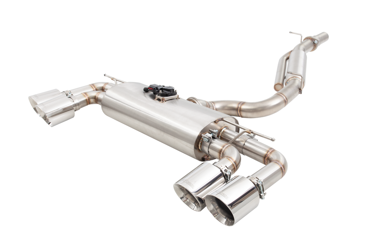XForce | 3" Varex Valved Cat Back Exhaust Quad 4" Tips | VW Golf MK7 GTI 40 Years / Alltrack 2015–2018 | ESVW09VKCS
