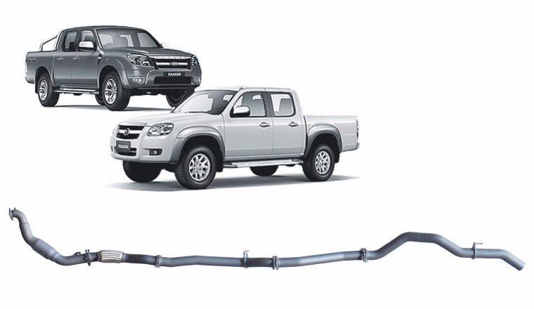 Redback Extreme Duty - Ford Ranger PJ/PK / Mazda BT-50 B2500/B4000 (2006 - 2011) Performance Exhaust System
