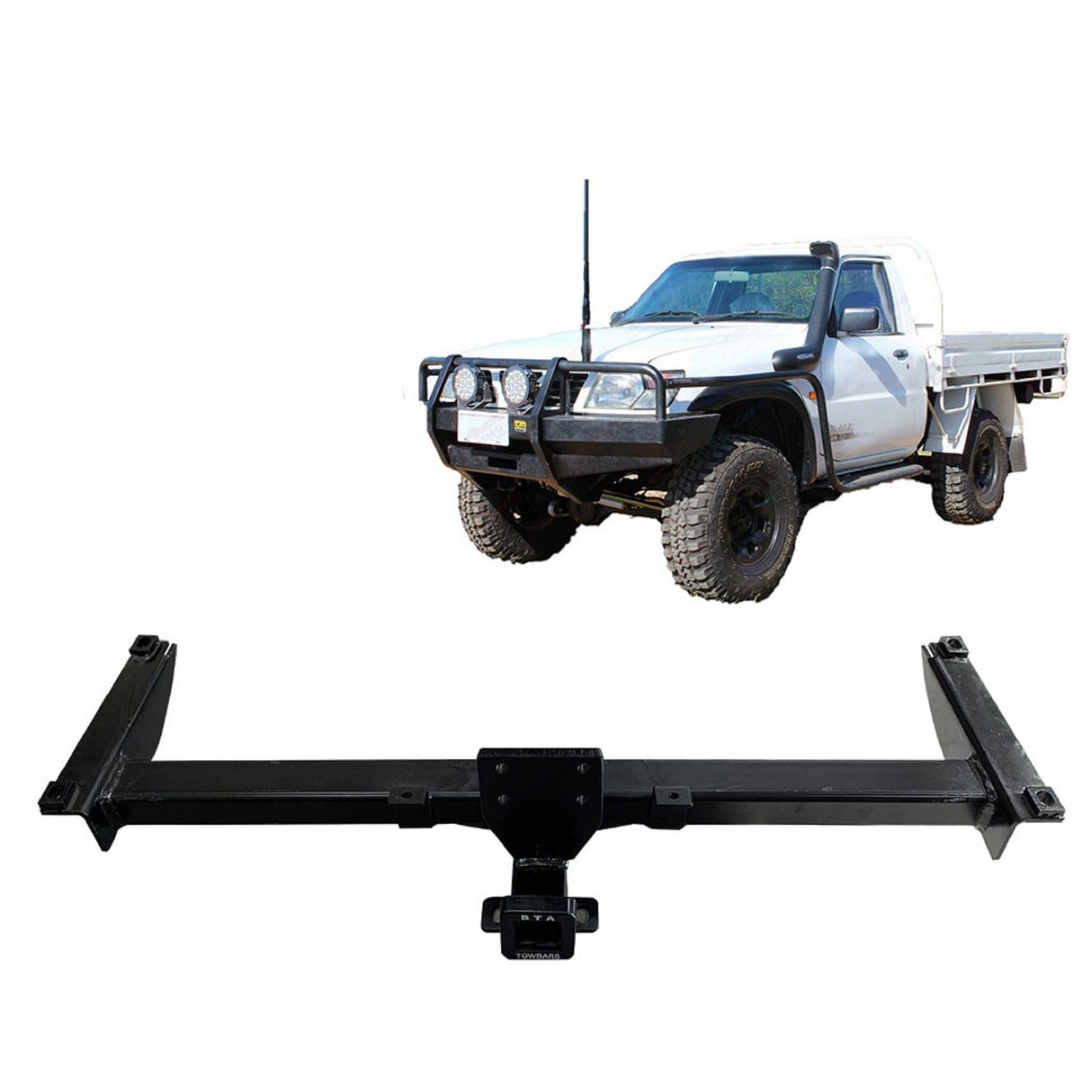 BTA | Heavy Duty Towbar | Nissan Patrol & Ford Maverick Ute 1988–On | Capacity 3200kg | FOR014H