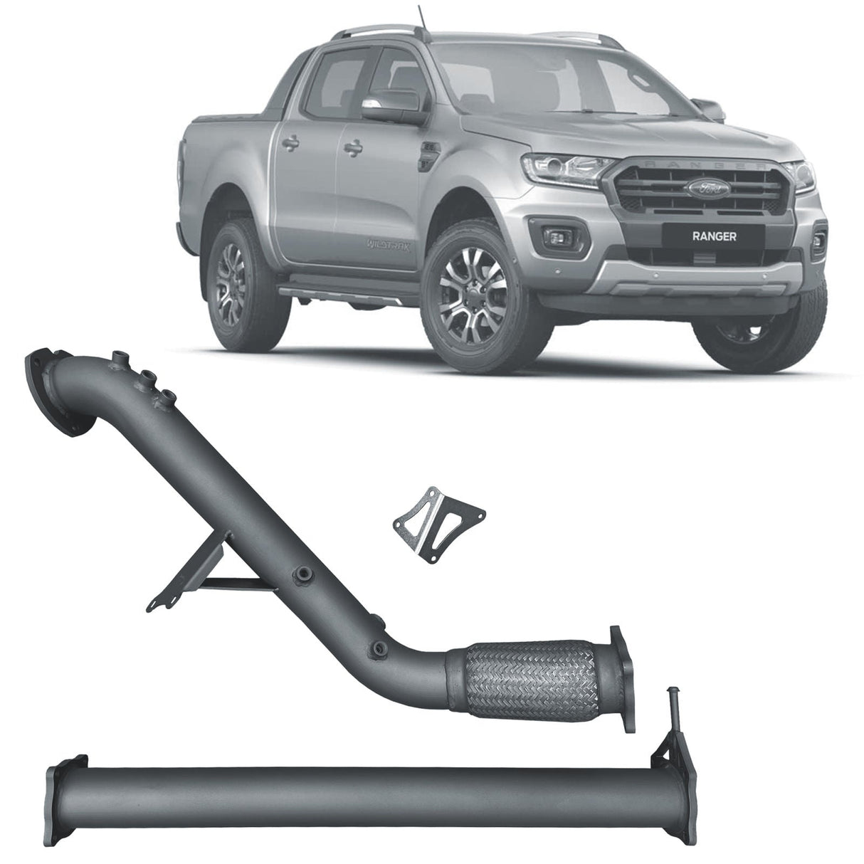 REDBACK | Extreme Duty 3" Turbo Back Exhaust | Ford Ranger PX2 PX3 3.2L 2016-2022 | FRX22200-PR