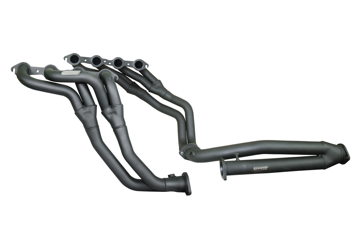 Genie Header - Marks Conversion GENIII to Nissan PatrolGQ-GU Manual Stainless Steel (Bell Housing) (GEN816EMSS)