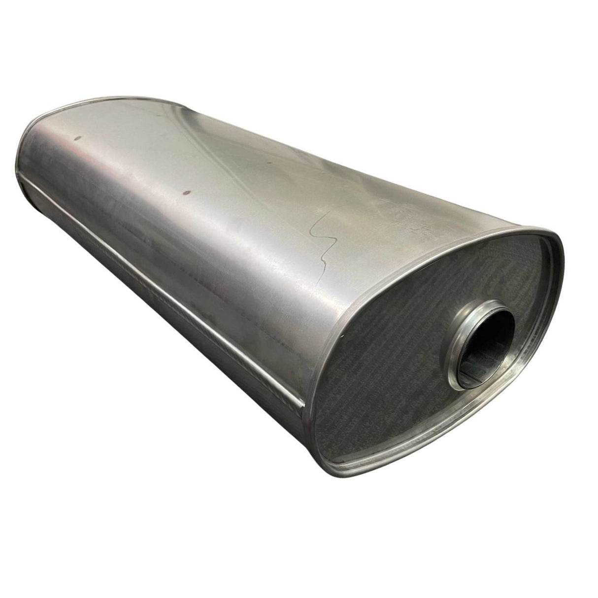 REDBACK | Anti-Drone Straight Through Performance Muffler 12"x8" Oval 28" Long 3" ID | H859TBN