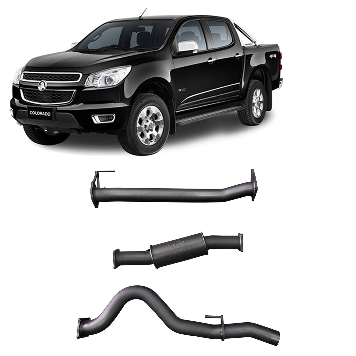 Redback Extreme Duty Exhaust System - Holden Colorado (2016 - 2020) Performance Exhaust System