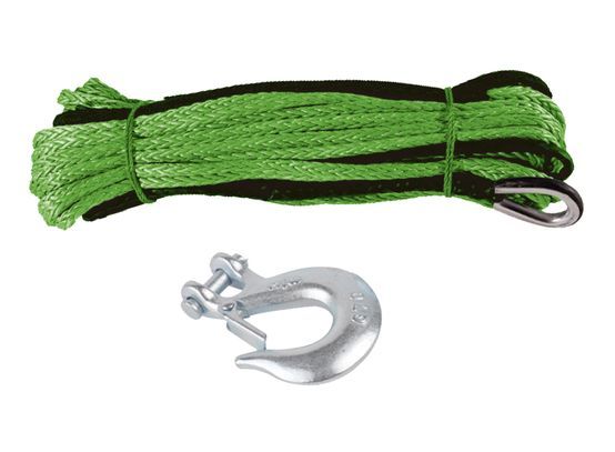 Hulk 4X4 - DYNEEMA SK75 ROPE 9.5mm x 30m GREEN T/S 9500lbs WINCH