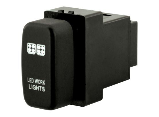 Hulk 4X4 - SWITCH PUSH BUTTON ON / OFF OE RPL 12V WORK LIGHT GREEN