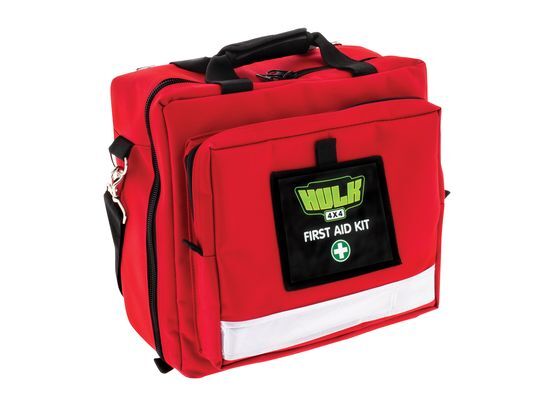 Hulk 4X4 - 4WD ADVENTURER FIRST AID KIT - SOFT DURABLE CASE - RED