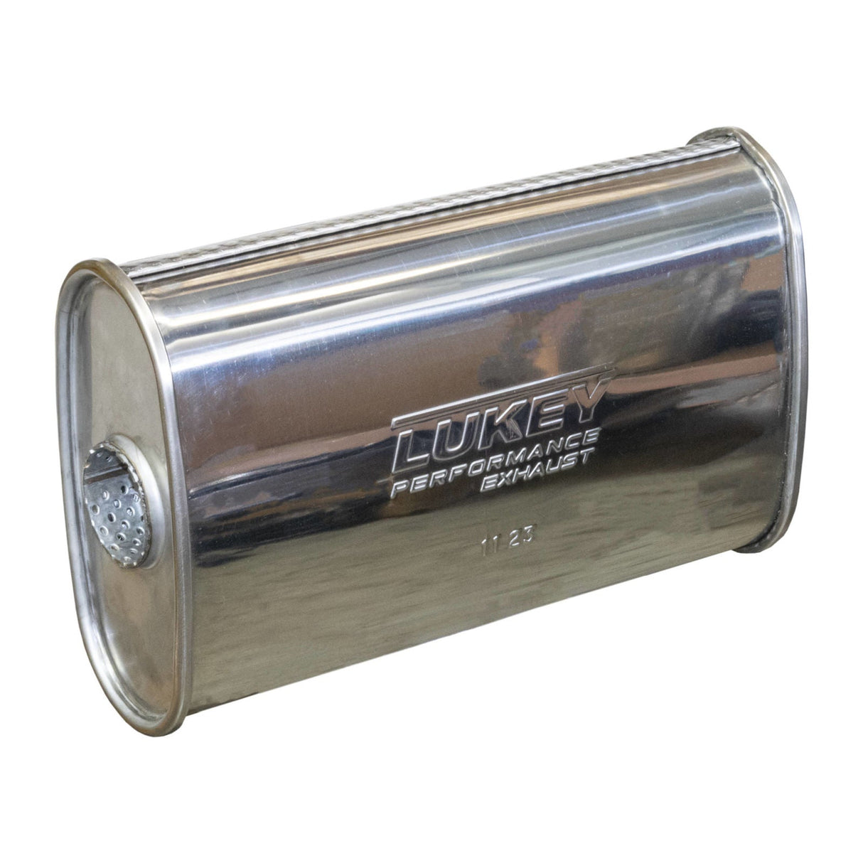LUKEY | 2" 8x4 Oval Megaflow Performance Muffler | 430 Stainless | J527MN-430L