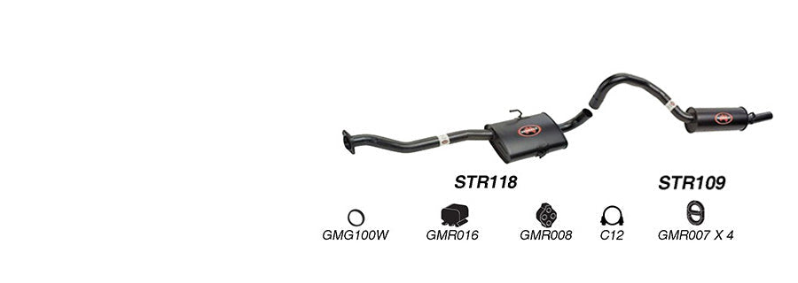 REDBACK - Holden Commodore VS (1995 - 1997) Wagon V6 Performance 2.5" Cat Back Exhaust